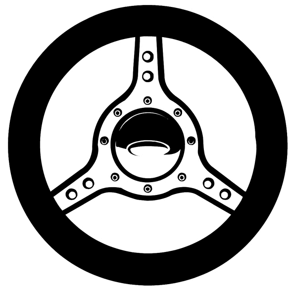 Car steering wheel vinyl sticker. Customize on line.     Autos Cars and Car Repair 060-0355 